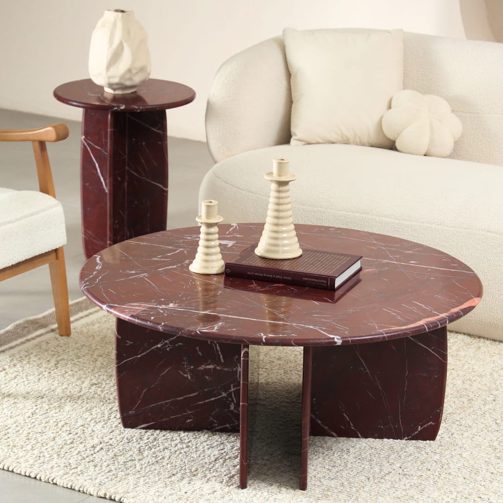 Marble Mahroom Coffee Table