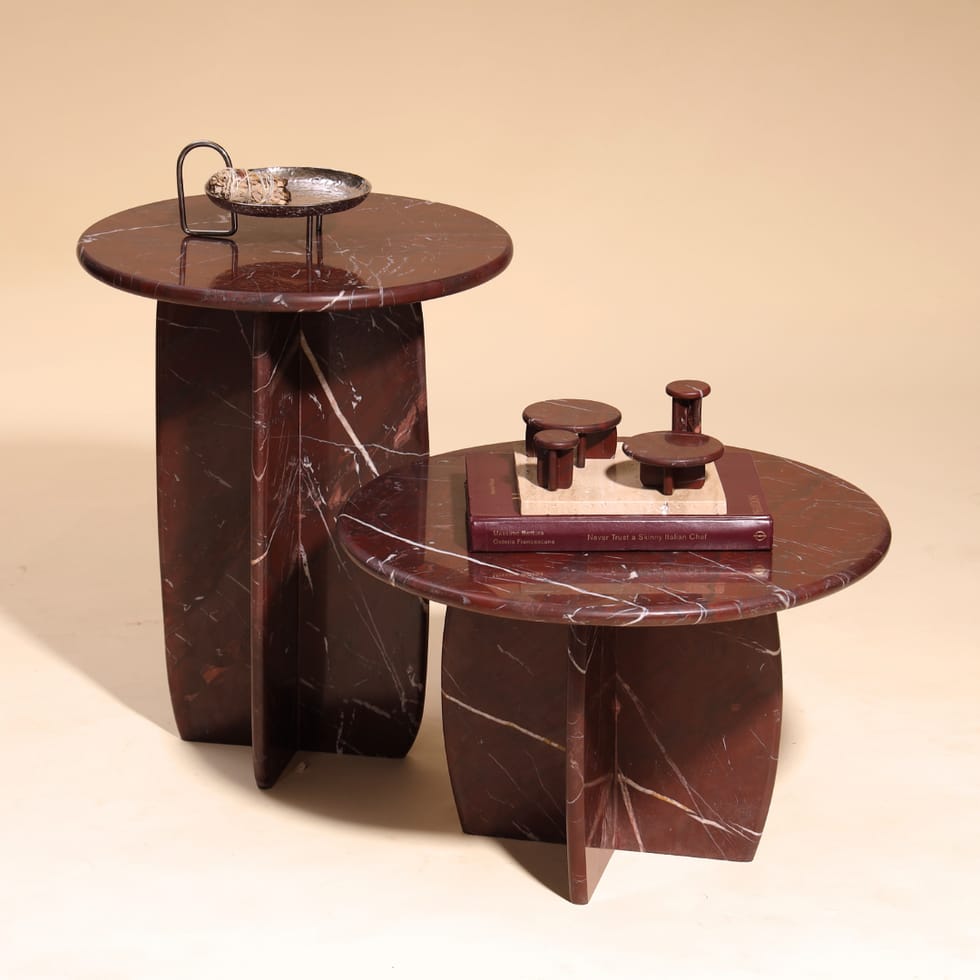 Marble Mahroom Coffee Tables