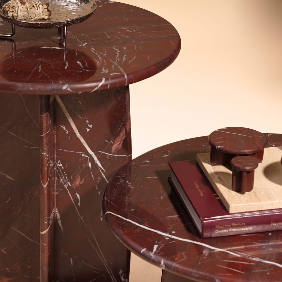 Marble Mahroom Coffee Tables - Image 2